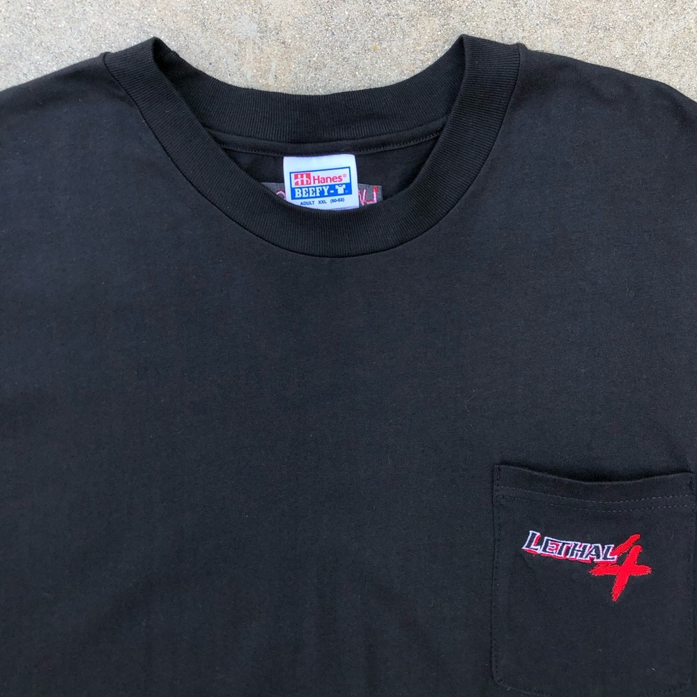 Lethal Weapon 4 Film Crew 1998 Movie Promo Black Tee XXL Gibson Glover Pesci